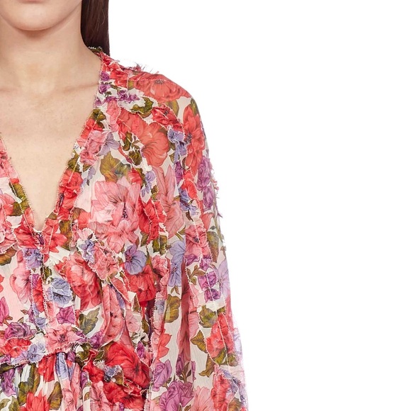 Zimmermann Poppy Frill Billow Mini Dress - Picture 2 of 8